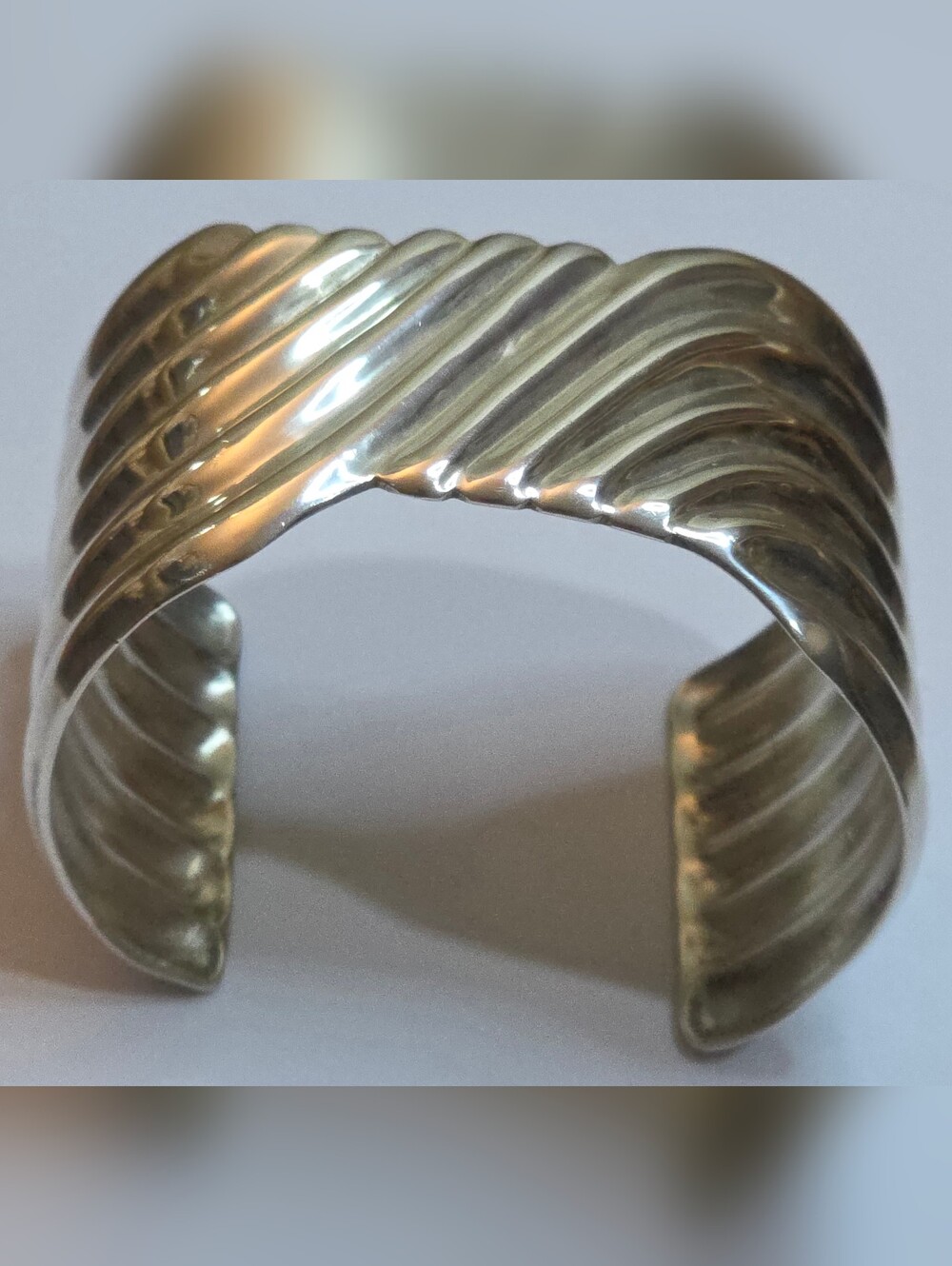 TAXCO NATIVE AMERICAN TR-110 STERLING SILVER 925 CUFF BRACELET 61.20 Grams - Picture 3 of 8